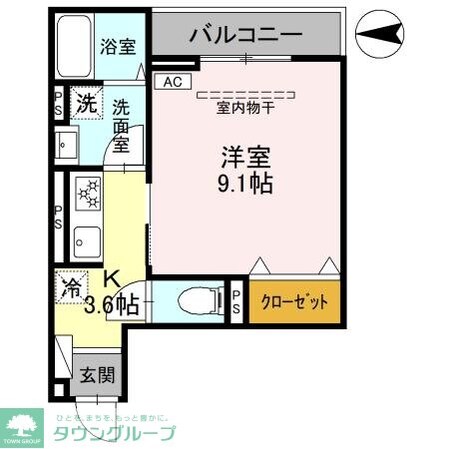 AKコンフォルト高崎栄町の物件間取画像